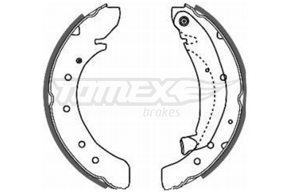 Sada brzdových čeľustí TOMEX Brakes